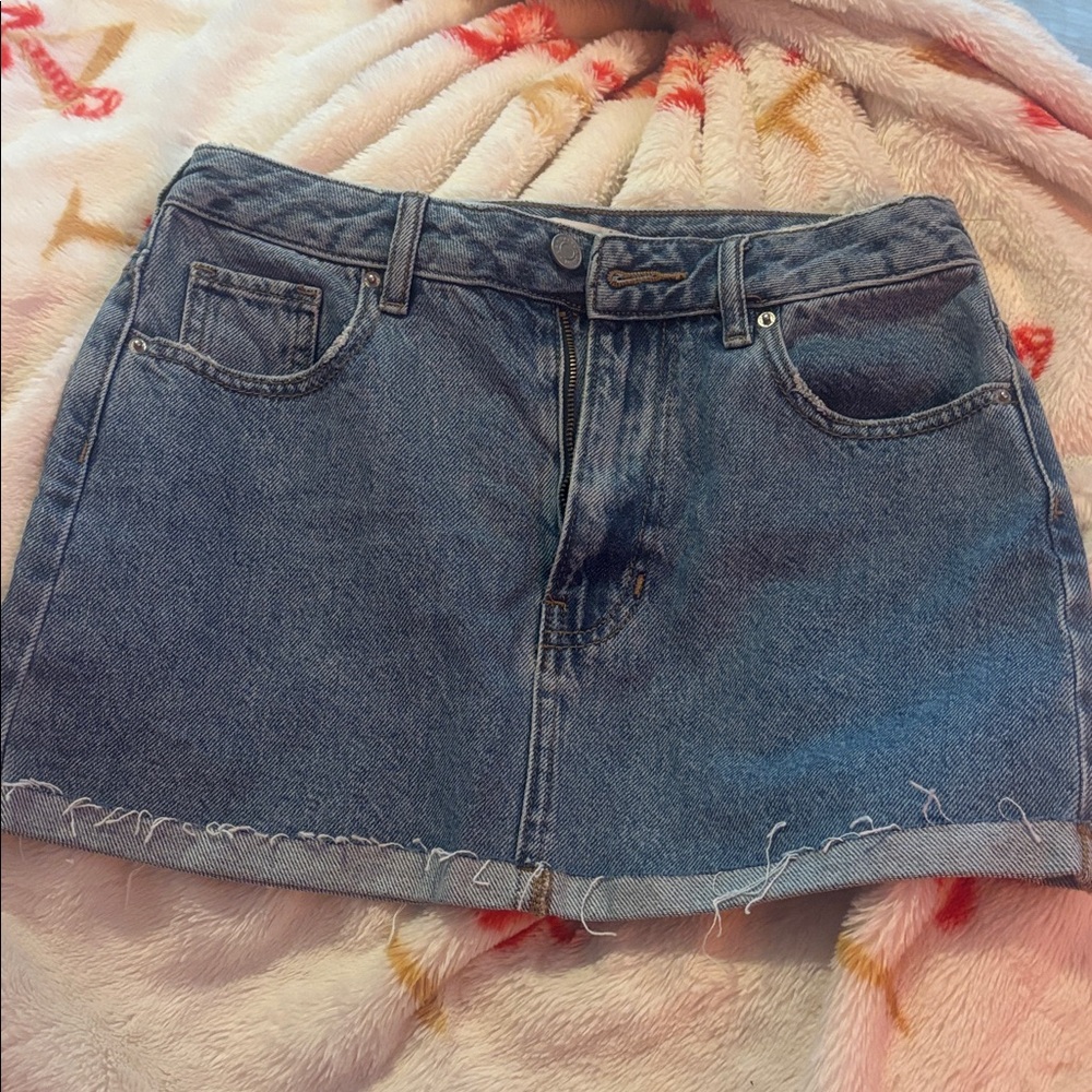 Pacsun Blue Denim Mini Skirt
